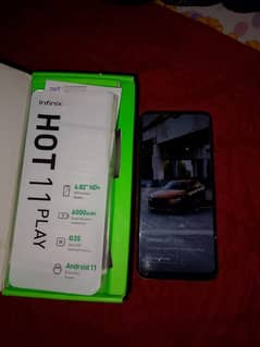 Infinix hot 11 play 4+64box mobile arjent sell