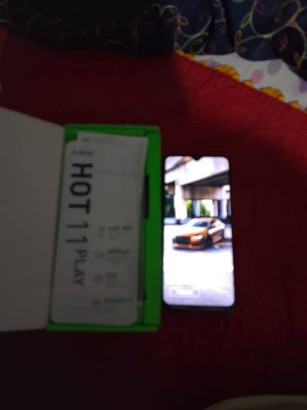 Infinix hot 11 play 4+64box mobile arjent sell 3