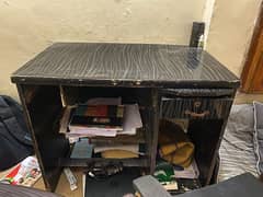 Wooden Study Table and Two comfortable Chairs. 0