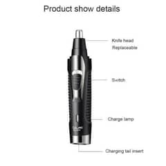 2in1 nose hair and outline trimmer