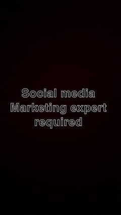 social media marketing person needed,