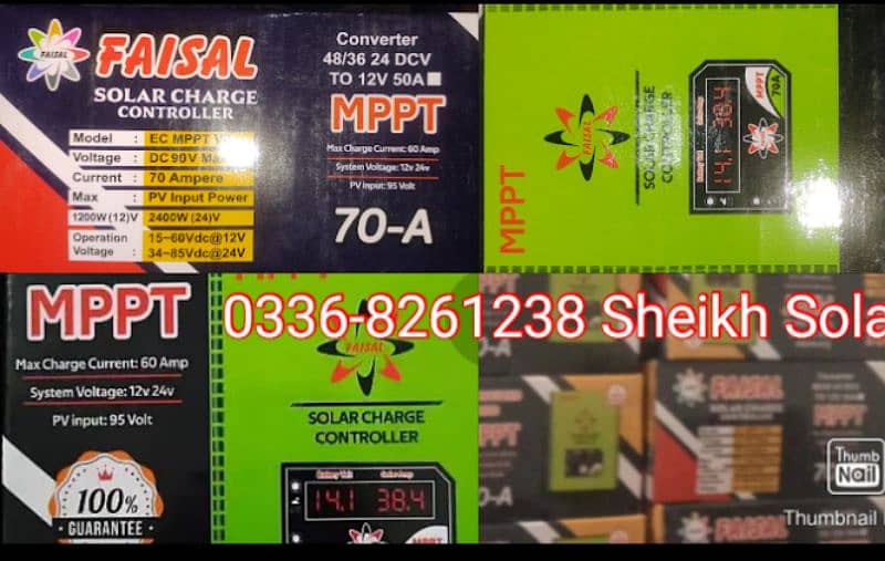 Solar MPPT Charge Controller Faisal 70 + Amp New Model 1