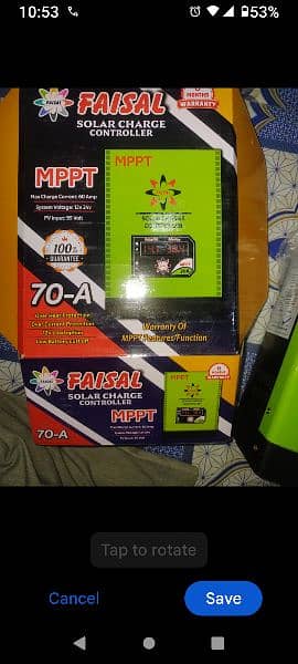 Solar MPPT Charge Controller Faisal 70 + Amp New Model 2