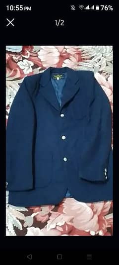 school collage dark blue coat