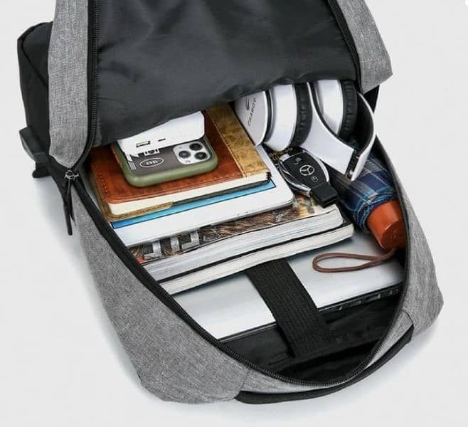 3 in 1 laptop Bag with USB Port Backpack 8