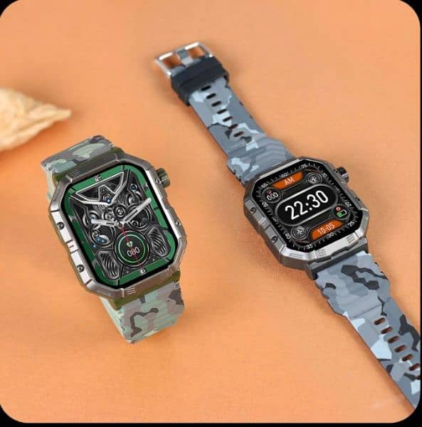 W55 HD Screen IP68 Waterproof Metal Shell Smart Watch Wristband 1