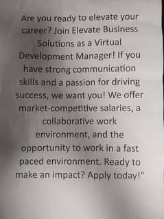 Business Management Job