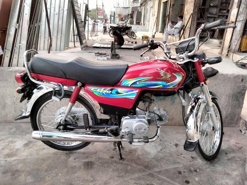 Honda CD 70 2024 Available For Sale Safora Chowrangi 0