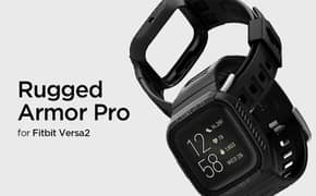 Spigen Rugged Armor pro Fitbit versa 2 Case + Band