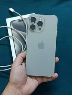 iphone 15 pro max 256gb HK (Pta Approved) Natural Titanium