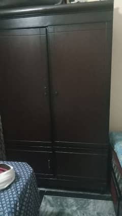 wooden wardrobe