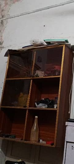 Wood cupboard/shelve