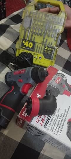 urgent sale imported cordless drill machine