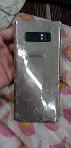 samsumg galaxy note 8 panel damege ha back bhi damage