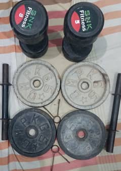 4kg dumbbel pear  4 plates 5 kg dumbbell road clip