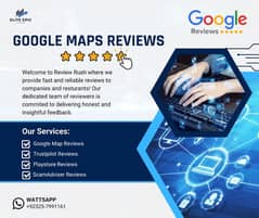 Google Maps Reviews/ Social Media Services