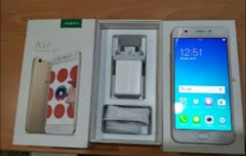 OPPO A57 4/64 GB ORIGINAL MOBILE WITH ORIGINAL IMEI BOX 1