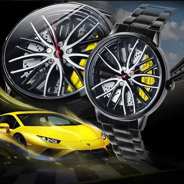 Ma1 Mens Quartz Luxury Car Rim Watch | Car Wheel Hub Watch 2