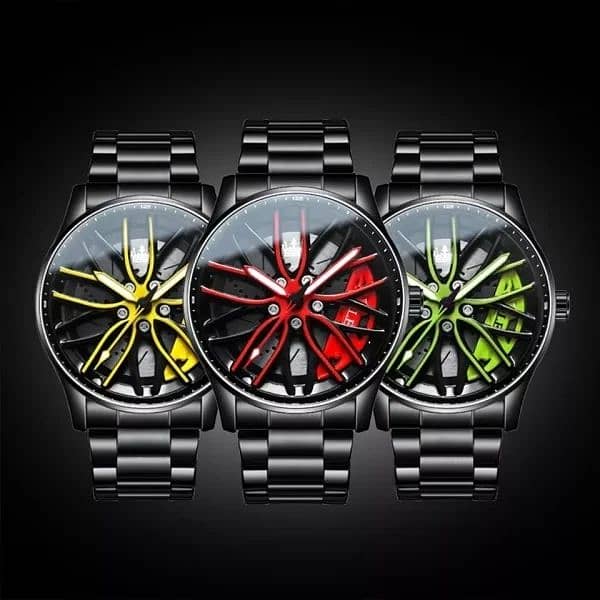 Ma1 Mens Quartz Luxury Car Rim Watch | Car Wheel Hub Watch 3