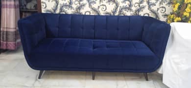 Sofa set in royal blue color with table