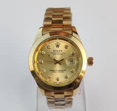 men's wrist watch colour Gold