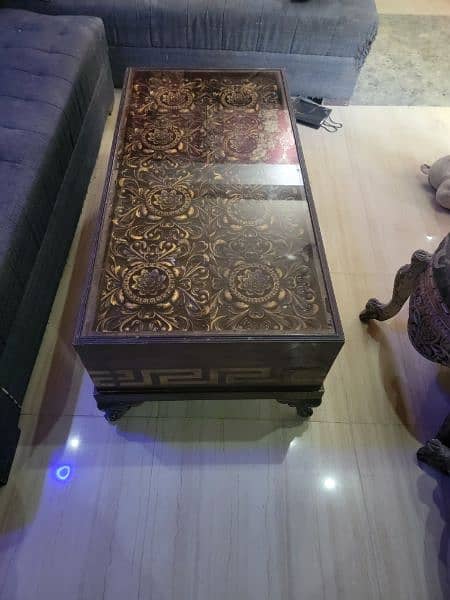 center table and ottoman pair for sale 2