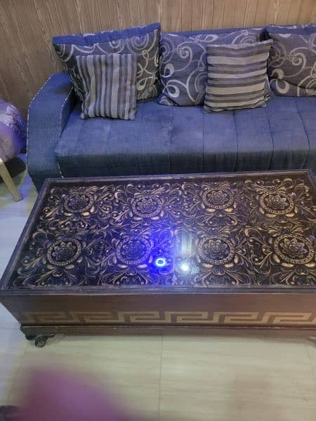 center table and ottoman pair for sale 3