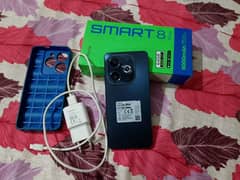 infinix smart 8 plus ok condition koi fault nh complete saman