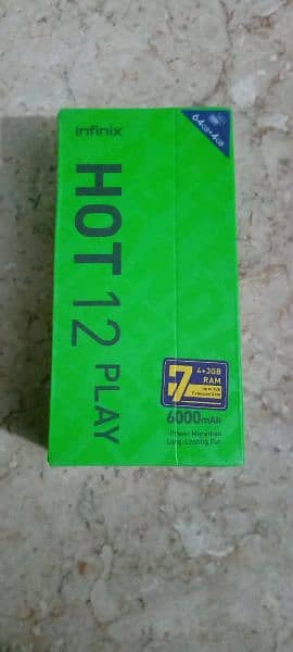 Infinix Hot 12 play Complete Box for sale 6