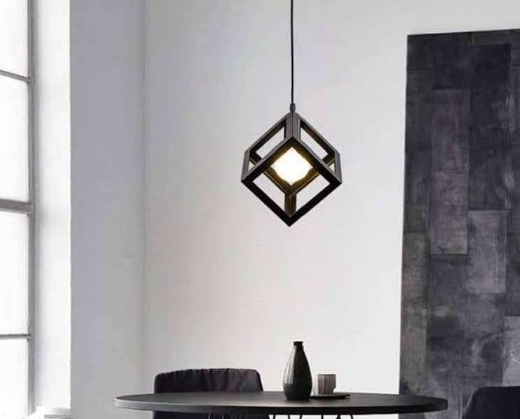 Square cube hanging light, hanging lamp pendant light, ceiling light, 0