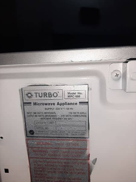 Microwave oven Turbo 3