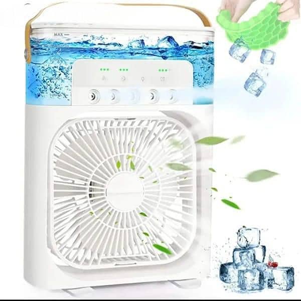 Multifunction Water Spray Mist Fan Air Cooler Fan 5