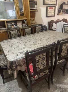 Dining table with 8 chairs