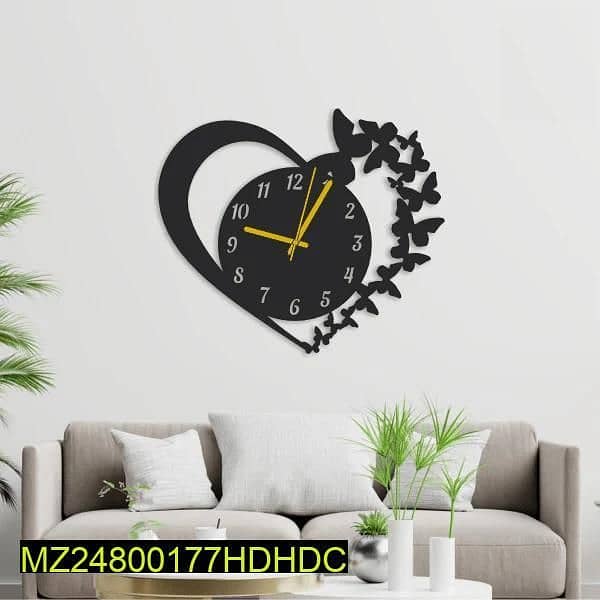 Beautiful Heart design Laminated wall clock 2