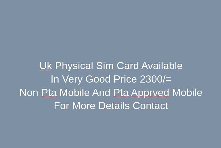 Non Pta Mobile Working Card Order Now & Pick Fast Limited Stock 0