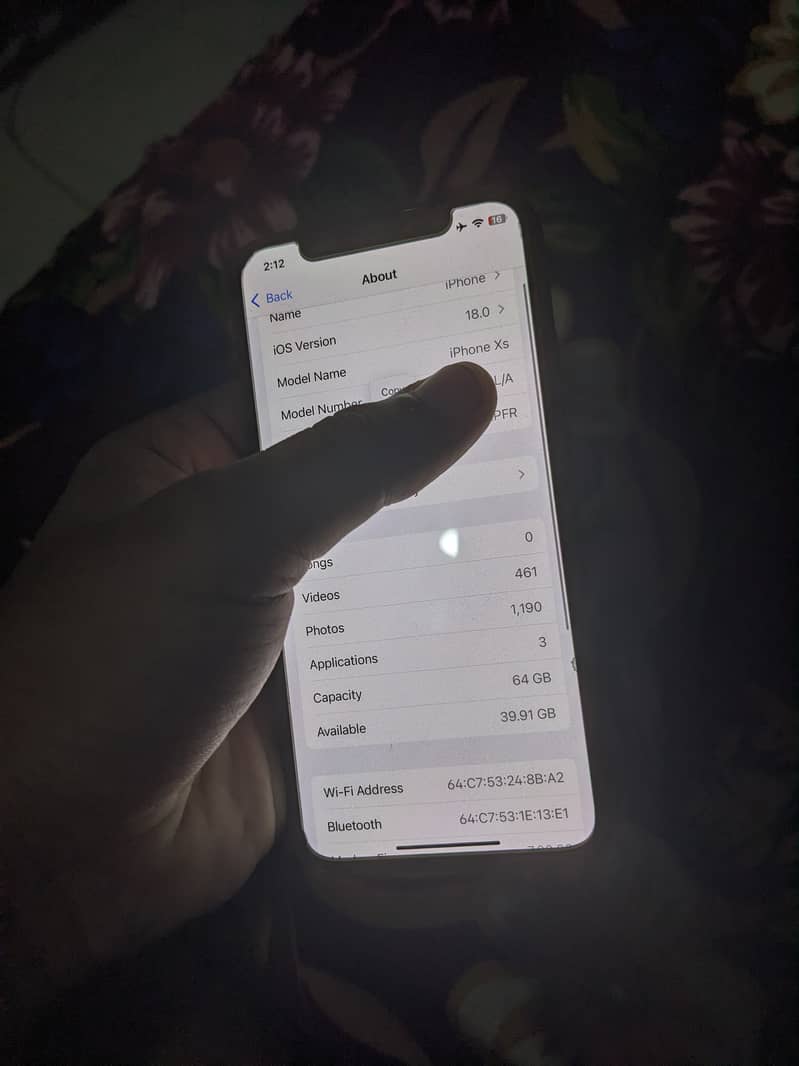 Iphone xs 64gb non PTA FU 3