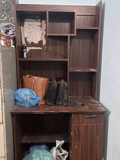 Study Table+book shelf with 2 draw