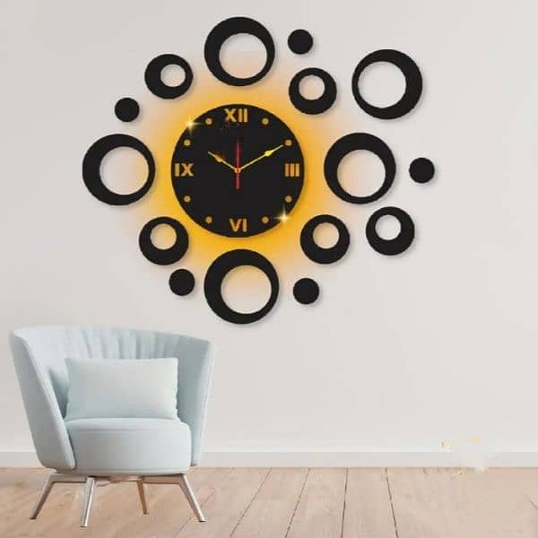 wall clock with lighting 0