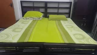 Iron rod double bed