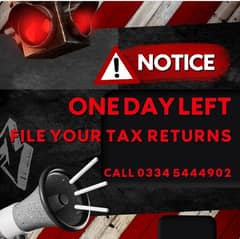 FILE TAX RETURNS - ONE DAY LEFT