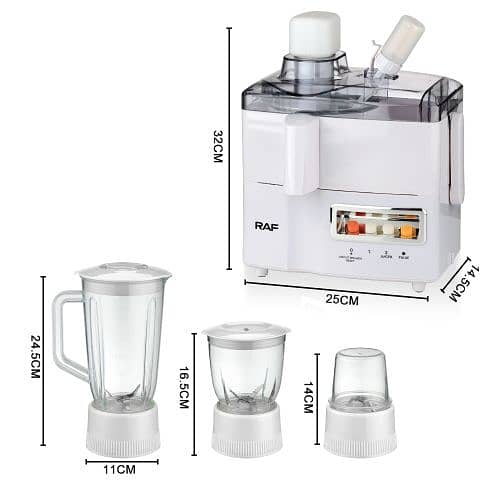 Juicer Machine ken-wood 4 in 1, Heavy Duty Moter 900W (Juicer + Blend 3