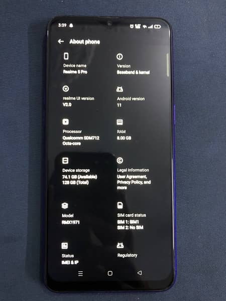 Realme 5 Pro 8/128 Official PTA Approved 1