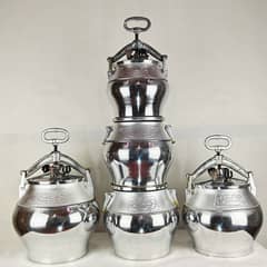 Afghani Pressure Cooker White  color with 3 Values one bypass valve t