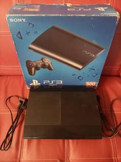 ps3 super slim 500gb 8/10 without controller