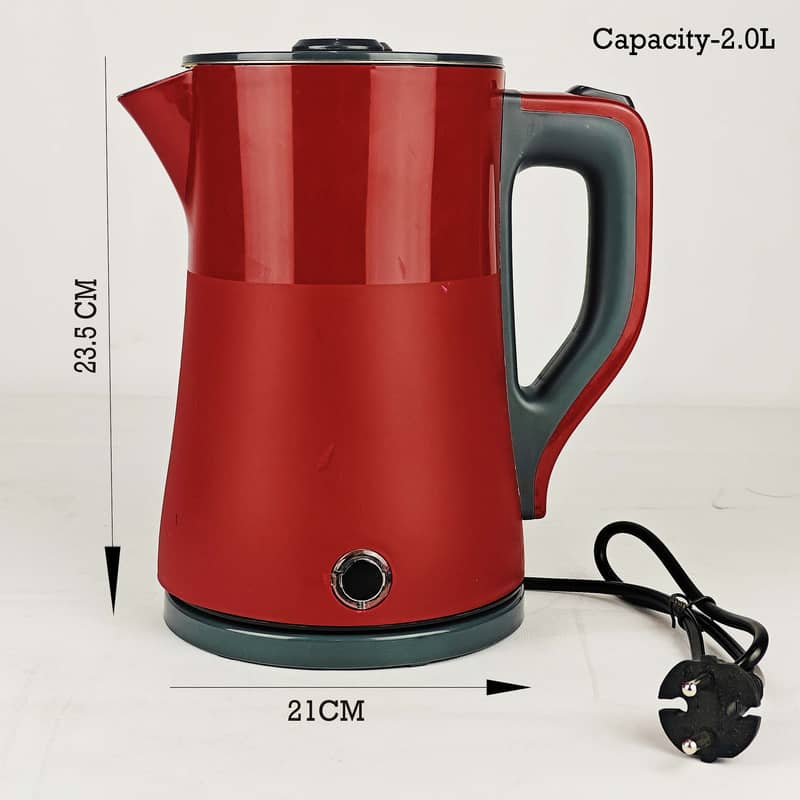 Electric Kettle Stainless Steel Double Body Automatic Power OFF 2.0L 1 5