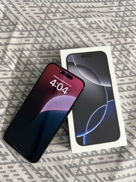 iPhone 16 pro max 256GB black color LLA 1