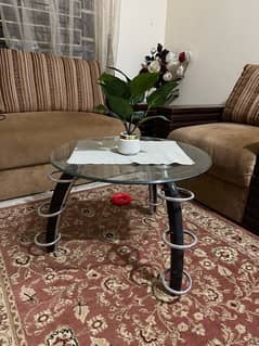 Glass center table for sale