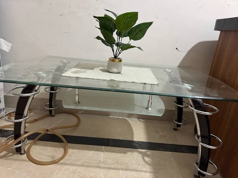 Glass center table for sale 2