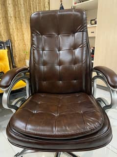 office chair, leather chair, revolving chair