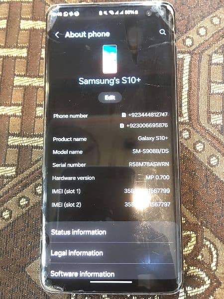 S10 PLUS OFFCIAL DUAL SIM  ANDROID 14 ONE UI6 SPECIALBUILD 03286834863 2